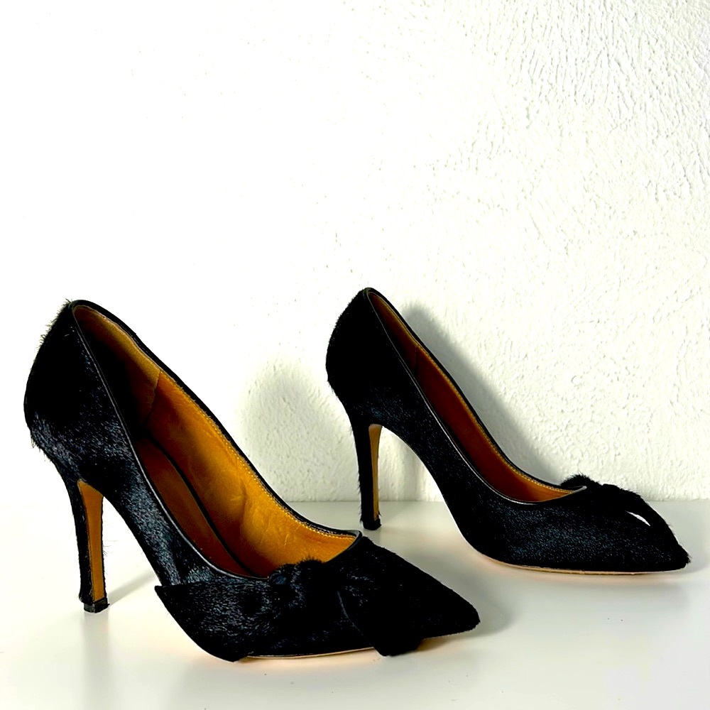 Isabel Marant Black Calf Hair Pump 37